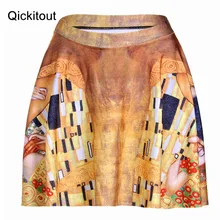 Qickitout юбки Горячие Летний стиль плюс размер модные сексуальные тонкие женские желтые целующиеся девушки мини юбки с 3D Цифровым принтом