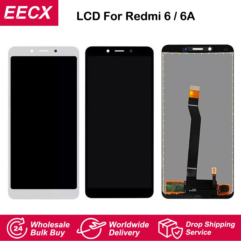 

AAA Quality 5.45" LCD For Xiaomi Redmi 6 LCD Touch Screen Touch Screen Digitizer Assembly with Frame LCD module For Redmi 6a LCD