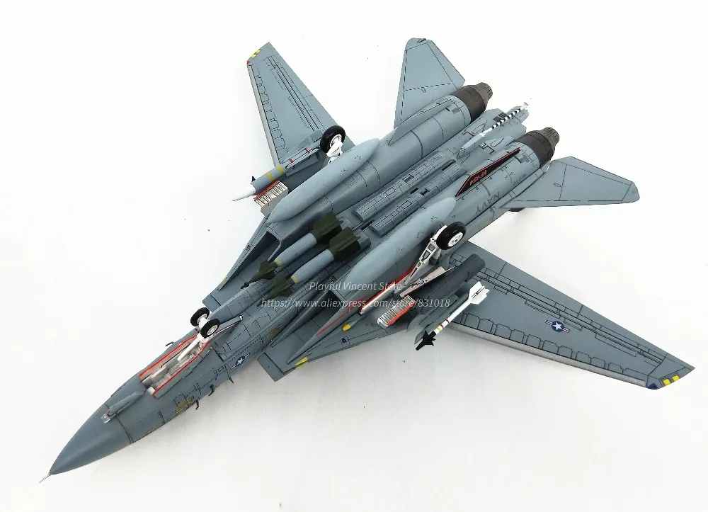 Бутик 1: 72 США F-14A корабельный Истребитель модель самолета из сплава VF-154 Сборная модель