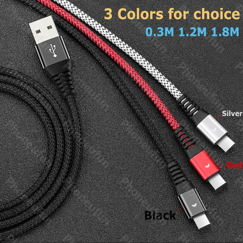 

0.3M 1.2M 1.8M 2.4A Fast Charging Short Long Type C Micro USB Charger Cable for Galaxy S9 S8 A3 A5 J3 J5 J7 2016 2017 A7 A8 2018