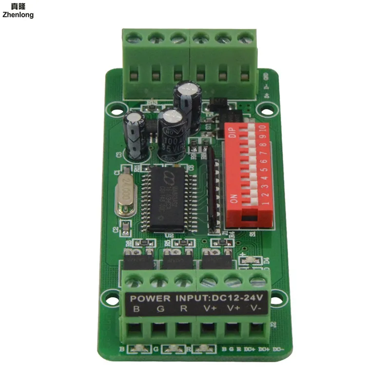 3CH 3 канала Dmx Светодиодный контроллер RGB Dmx512 декодер светодиодный светильник
