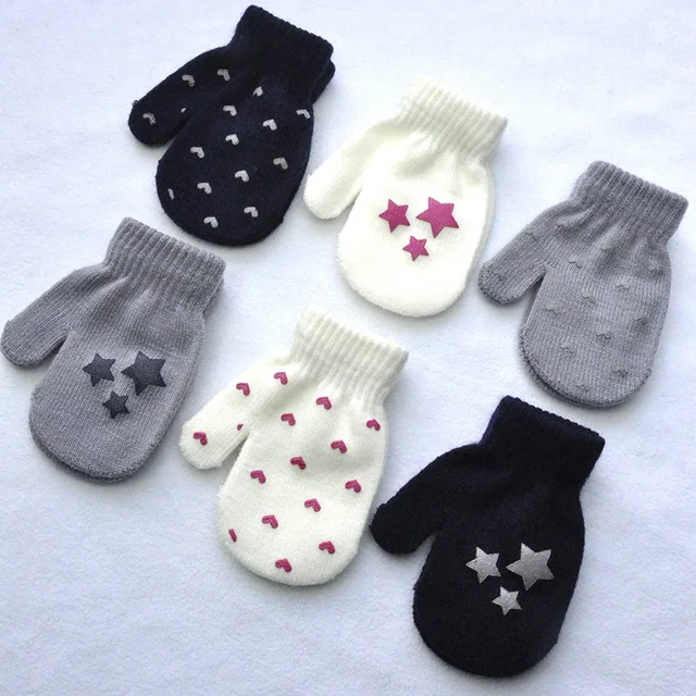 De Punto guantes manopla bebé, guantes invierno, guantes