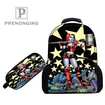 

Custom 17inch harley_quinn Backpacks Pen Bags 3D Printing School Women Men Travel Bags Boys Girls Book Computers Bag#1031-5-51