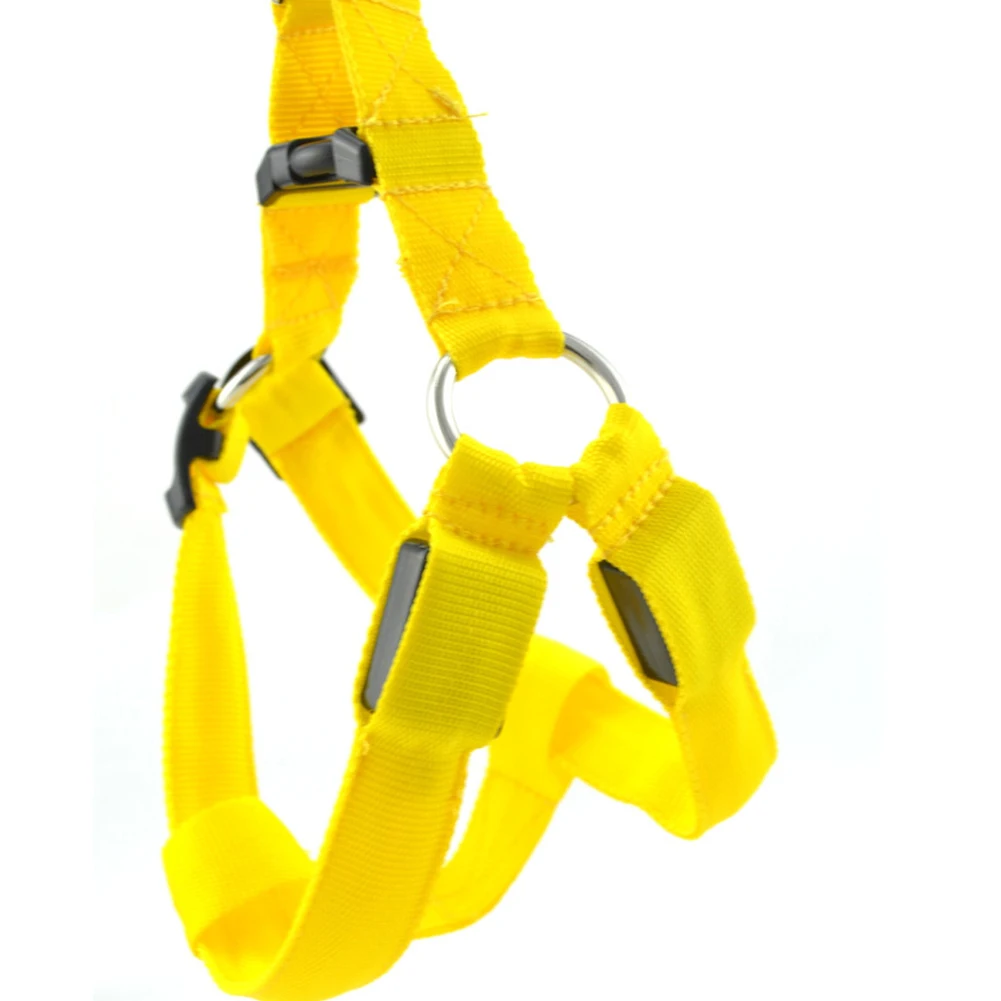 

Nylon LED Pet Dog Harness Pets Cats Puppy Collar Harness Safety Lighting Collars Dog Harness Strap XS-L