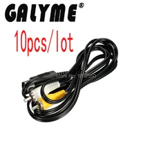 10 шт./лот высокое качество Cool 1x Аудио Видео av-кабель провод A/V 6ft " RCA соединение для sega для Genesis 1 консоль ручная крышка
