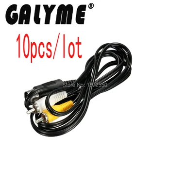

10pcs/lot high quality Cool 1x Audio Video AV Cable Wire A/V 6ft 6" RCA Connection For Sega for Genesis 1 Console Handheld Cover