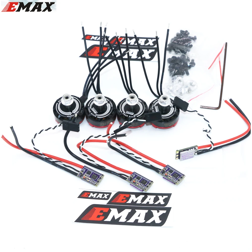 4 компл./лот EMAX RS2205S 2300KV 2600KV RaceSpec бесщеточный двигатель с пулей 30A ESC для DIY мини-Дрон