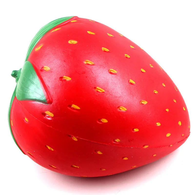 Гигантский 25 см Оранжевый Арбуз клубника Squishy медленный рост Jumbo мягкий Squeeze Kawaii