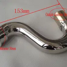 6 шт. бас-кларнет шеи для ремонтная мастерская детали кларнета никелирование