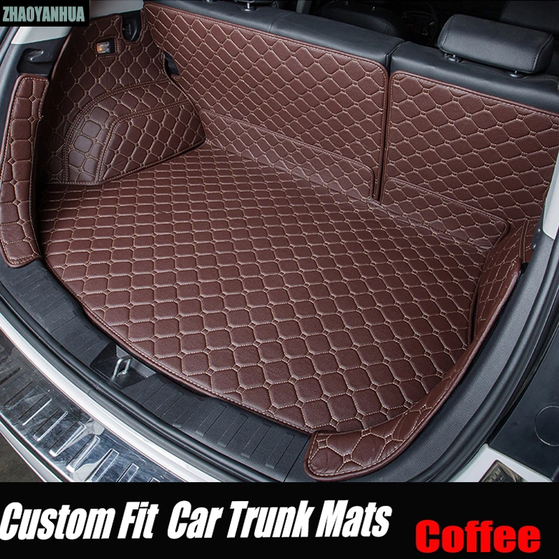 ZHAOYANHUA автомобильные коврики для багажника Volkswagen Beetle CC Eos Golf Jetta Passat Tiguan Touareg 5D