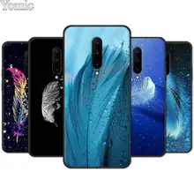 Silicone Cover Shell for Oneplus 7 7 Pro 6 6T 5T Black Case for Oneplus 7 7Pro Soft Phone Case Feather Color