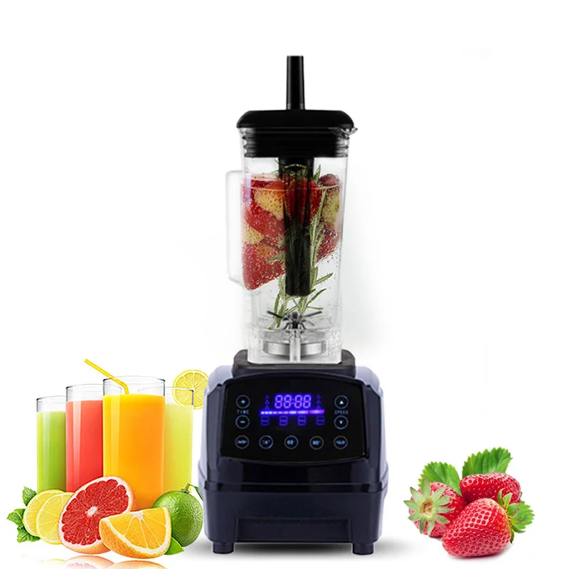 

Touchscreen Digital Automatic Smart Timer 3HP BPA Professional Smoothies Blender Mixer Juicer Food Fruit Processor