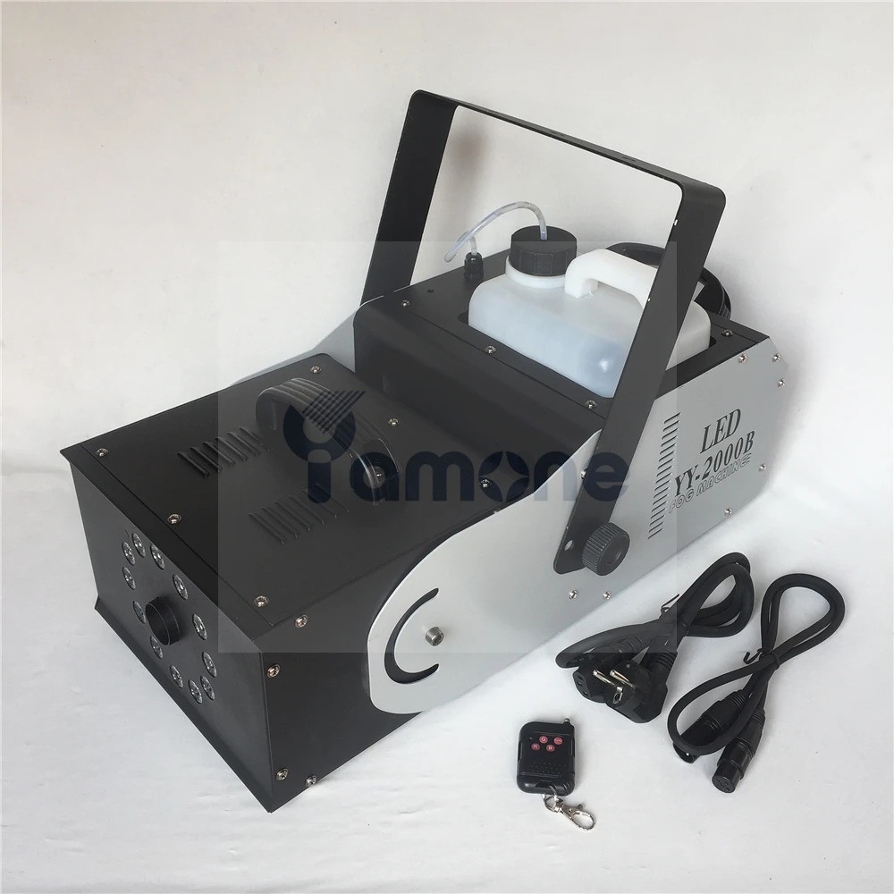 2 шт./лот 2000 Вт Светодиодная противотуманная машина RGB 3 в 1 DMX 512/пульт