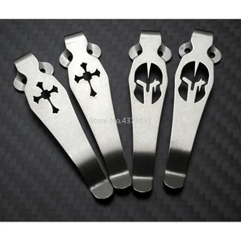 

1pc Titanium Pocket Knife Clip Kydex Back Clips waist Clip for C81 C10 C11 folding knife Back Clips