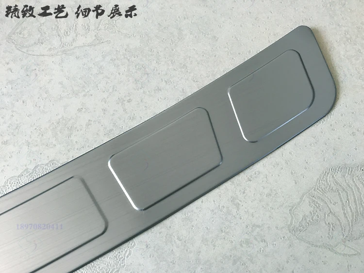Задний бампер протектор Подоконник багажник Задняя накладка рельефная пластина для KIA Sportage 2007-2013