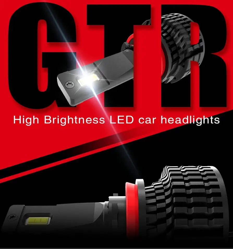 2pcs H8 H9 H11 H16(jp) G-xp X3 Gtr Led Headlight H4 9003 H7 9005 ...