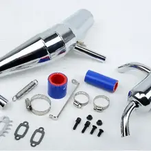 Глушитель выхлопной трубы для 1/5 Losi 5ive-t Rovan LT King Motor x2