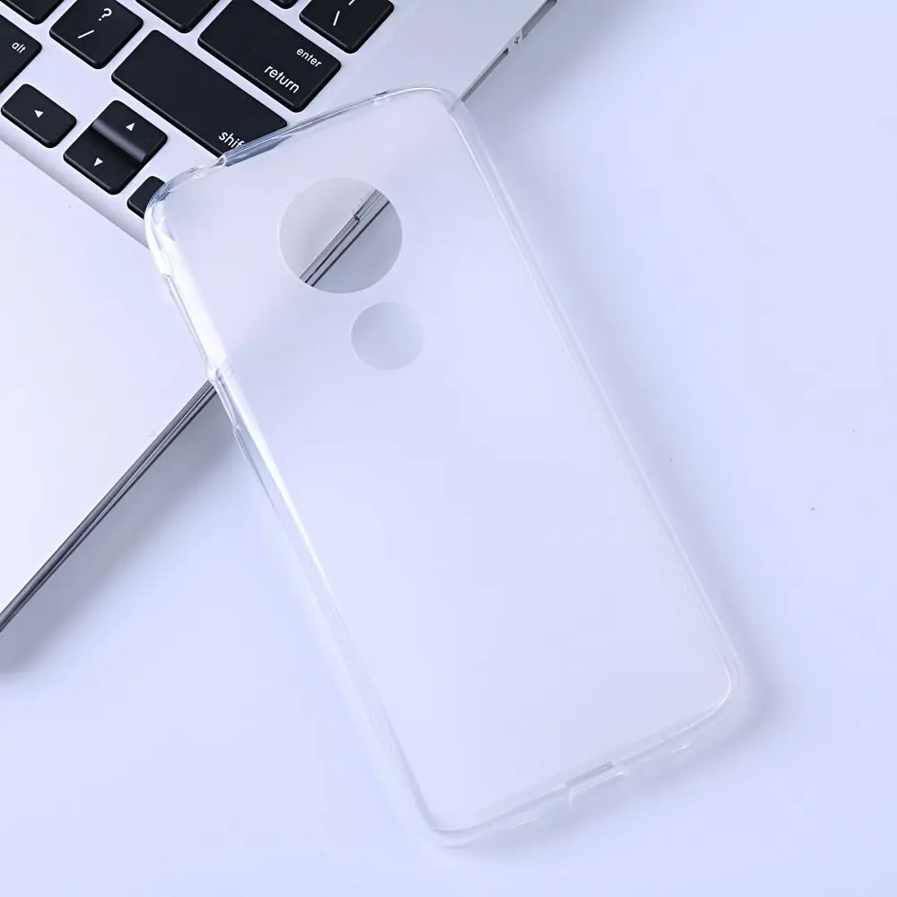 Case Ultra Thin Soft Silicone Funda TPU Clear Matte Cover Pudding For Motorola moto G6 play/For E5 | Мобильные телефоны и
