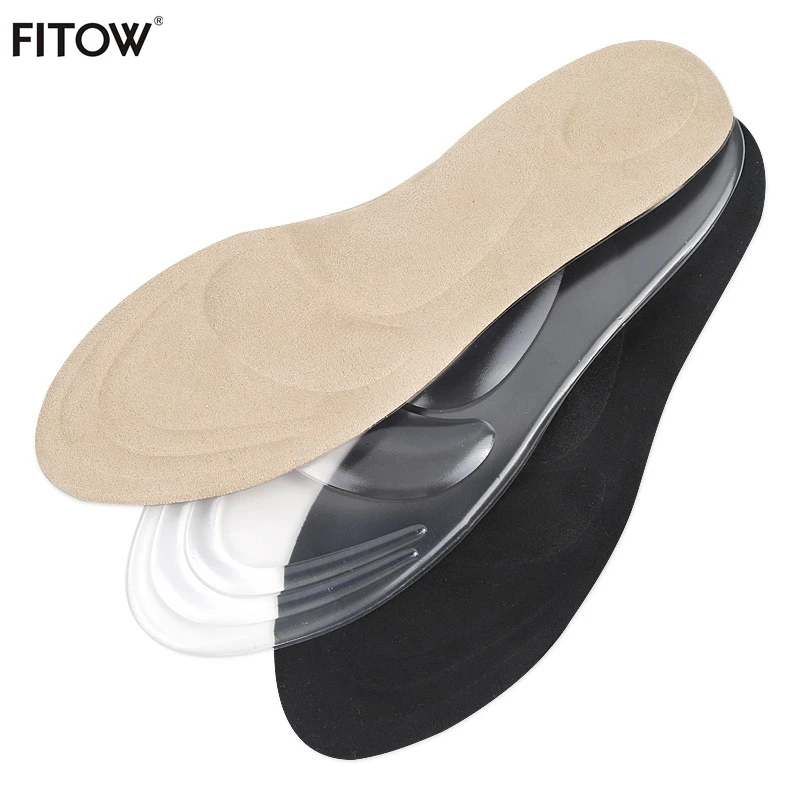 3D full cushion shock absorption non-slip wear GEL insoles suitable Mens and womens Freely cut