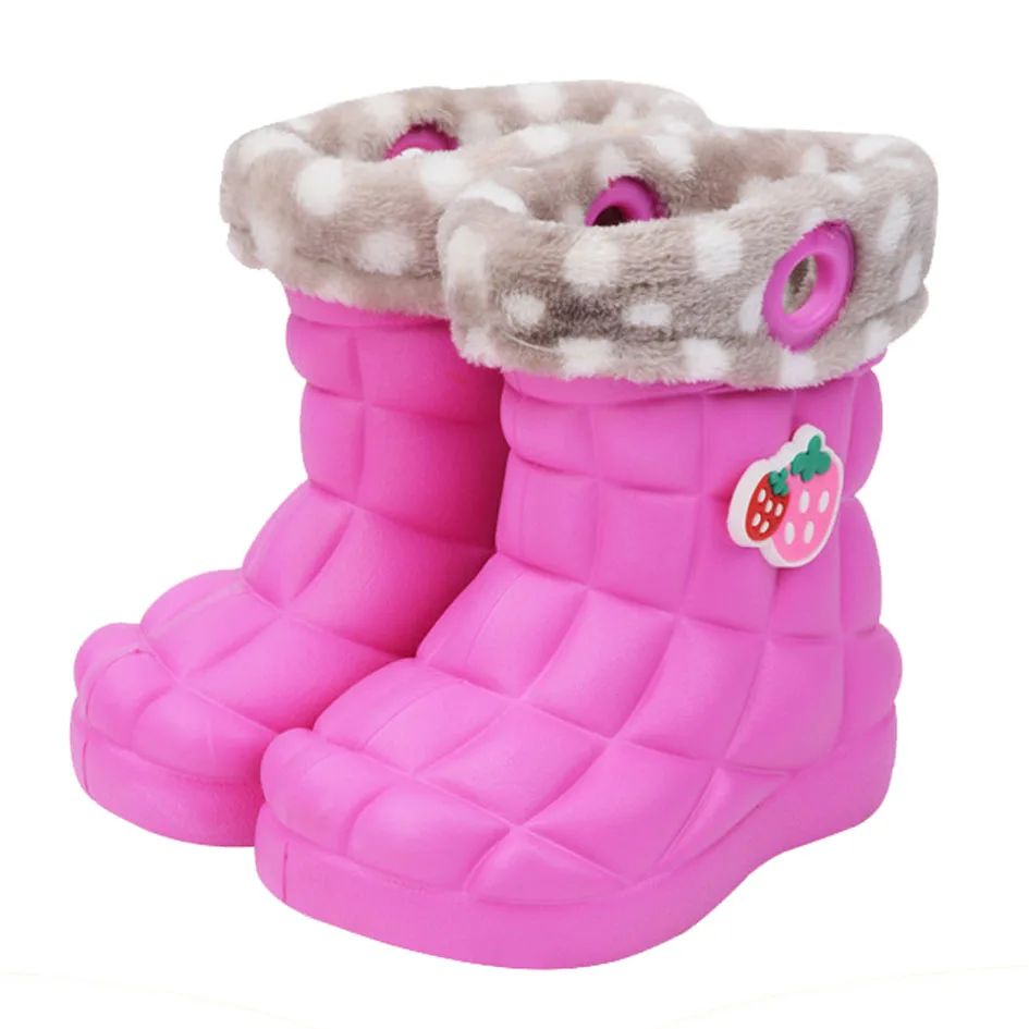 2017 New Kids Girls EVA Rain Boots Korea Style Fashion Children Shoes