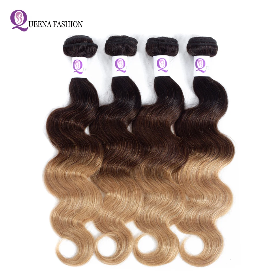Ombre feixes de cabelo humano ombre cabelo