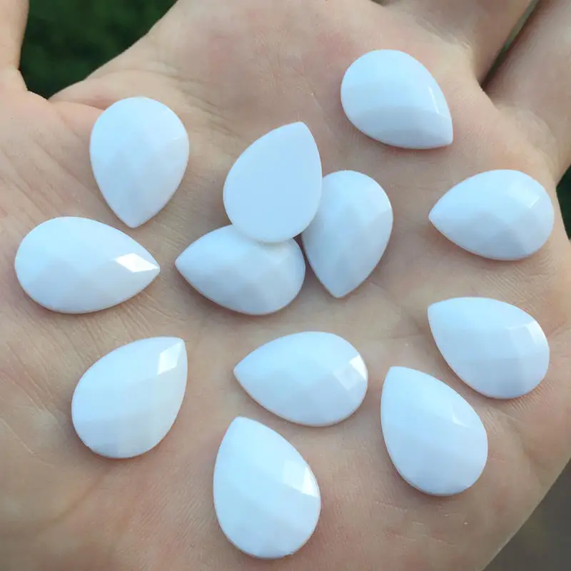 200 pcs 13*18mm акриловая отделка Rhinestone Flatback Drop Камни и кристаллы craft diy украшение одежды-B13*10