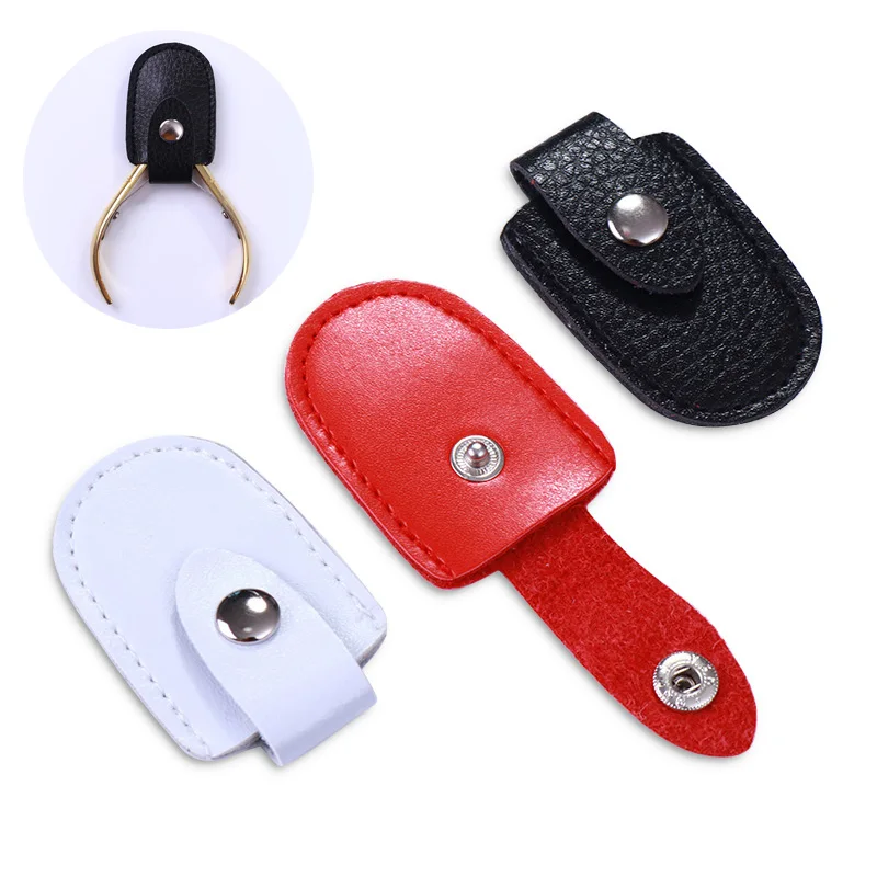 

1Pc Nail Cuticle Nipper Cover Protector with Buckle Dead Skin Trimmer Clippers Scissors Protective Cap Sleeve Nail Art Tool