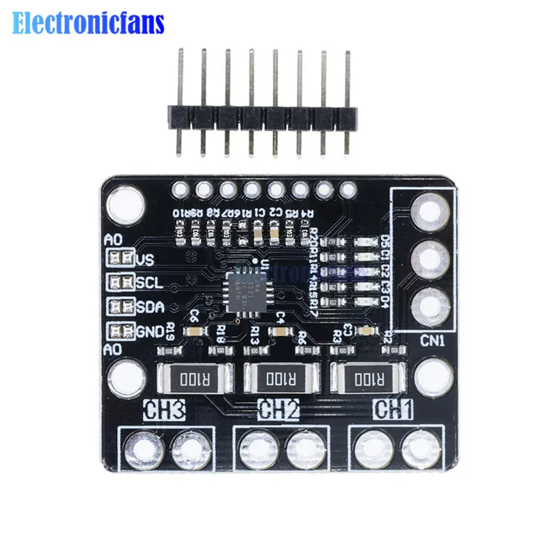 Трехканальный шунт I2C SMBUS INA3221 источник питания монитор напряжения сенсорный