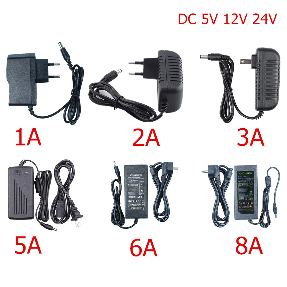 Питание DC 12V 2A 3A 5A 10A 12A 15A 20A 30A 40A 50A освещение Трансформатор для Светодиодные ленты при наличии отраженного света драйвер адаптера питания