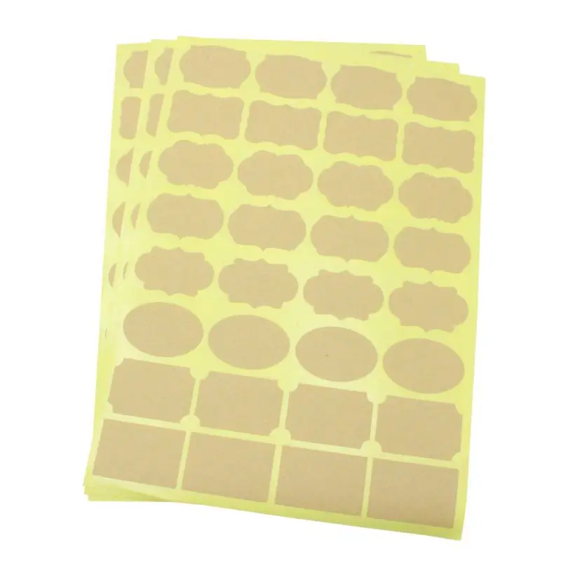 8pcs Pvc Adhesive Black Writing Removable Top Quality Stationery Sticker Label Notely Sticky Children Learning Stationery Office