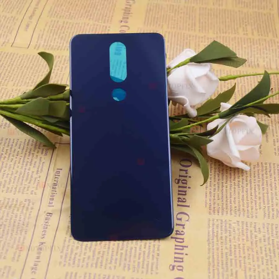 Новинка для Nokia X6 чехол для батареи 6,1 Plus чехол для задней панели для Nokia X5 стеклянная панель для задней двери 5,1 Plus чехол для батареи