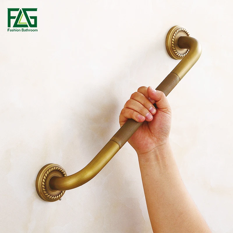 FLG Free Shipping Luxury Copper Bathroom Armrest Bathtub Safety Grab Bars Antique Towel Rack Bathroom Hardware Accessories 80114 FLG Free Shipping Luxury Copper Bathroom Armrest Bathtub Safety Grab Bars Antique Towel Rack Bathroom Hardware Accessories 80114