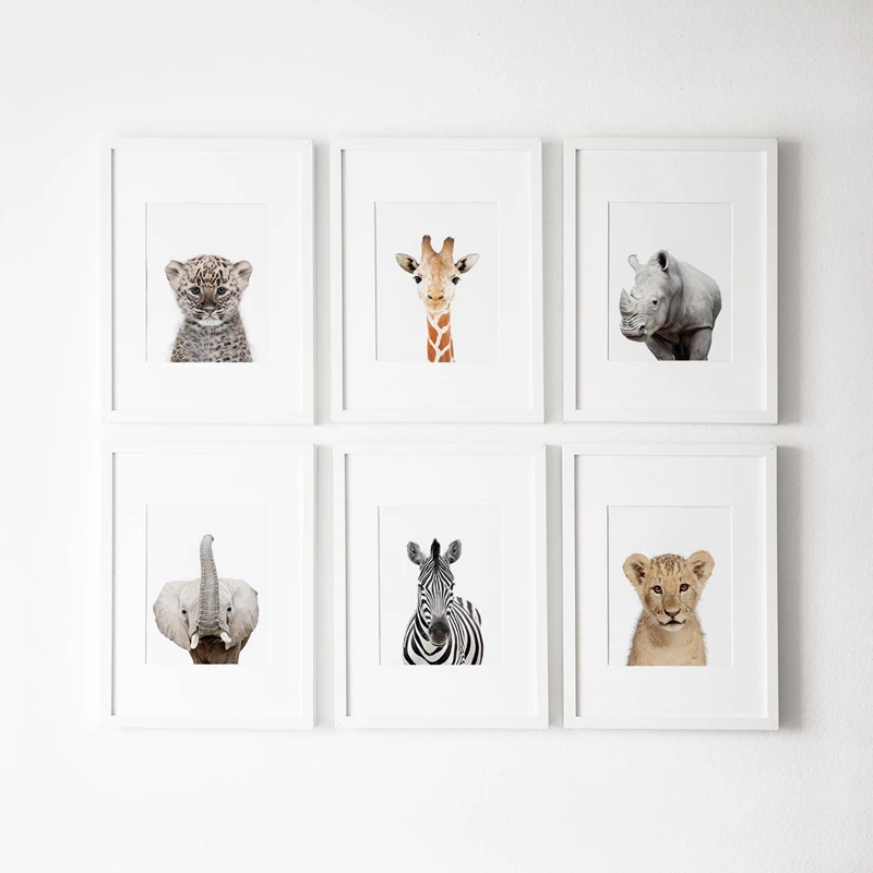Animal prints nursery decor