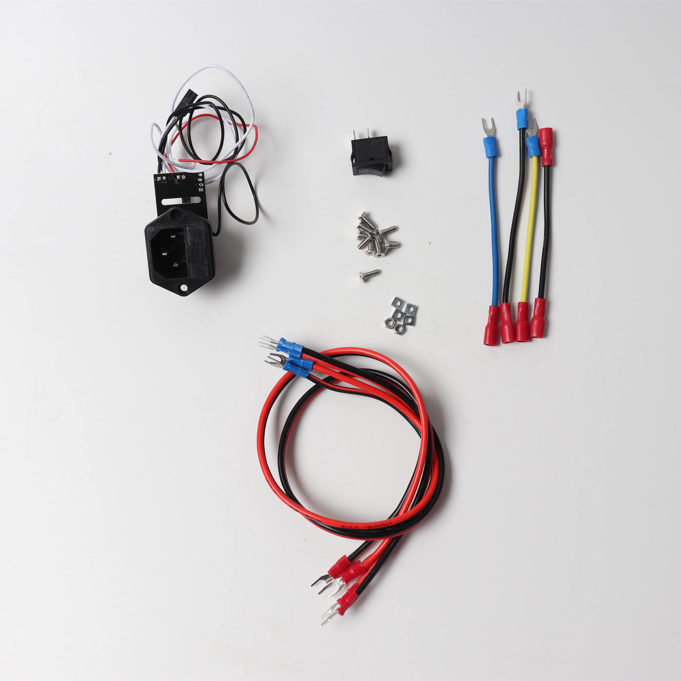 Блок питания Blurolls Prusa i3 MK3 PSU 24 V, 24 W, power panic, жгут проводов и переключатель