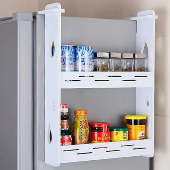 

Wall hanging Refrigerator rack kitchen pendant refrigerator side wall racking condiment storage shelf spice rack wx9031622