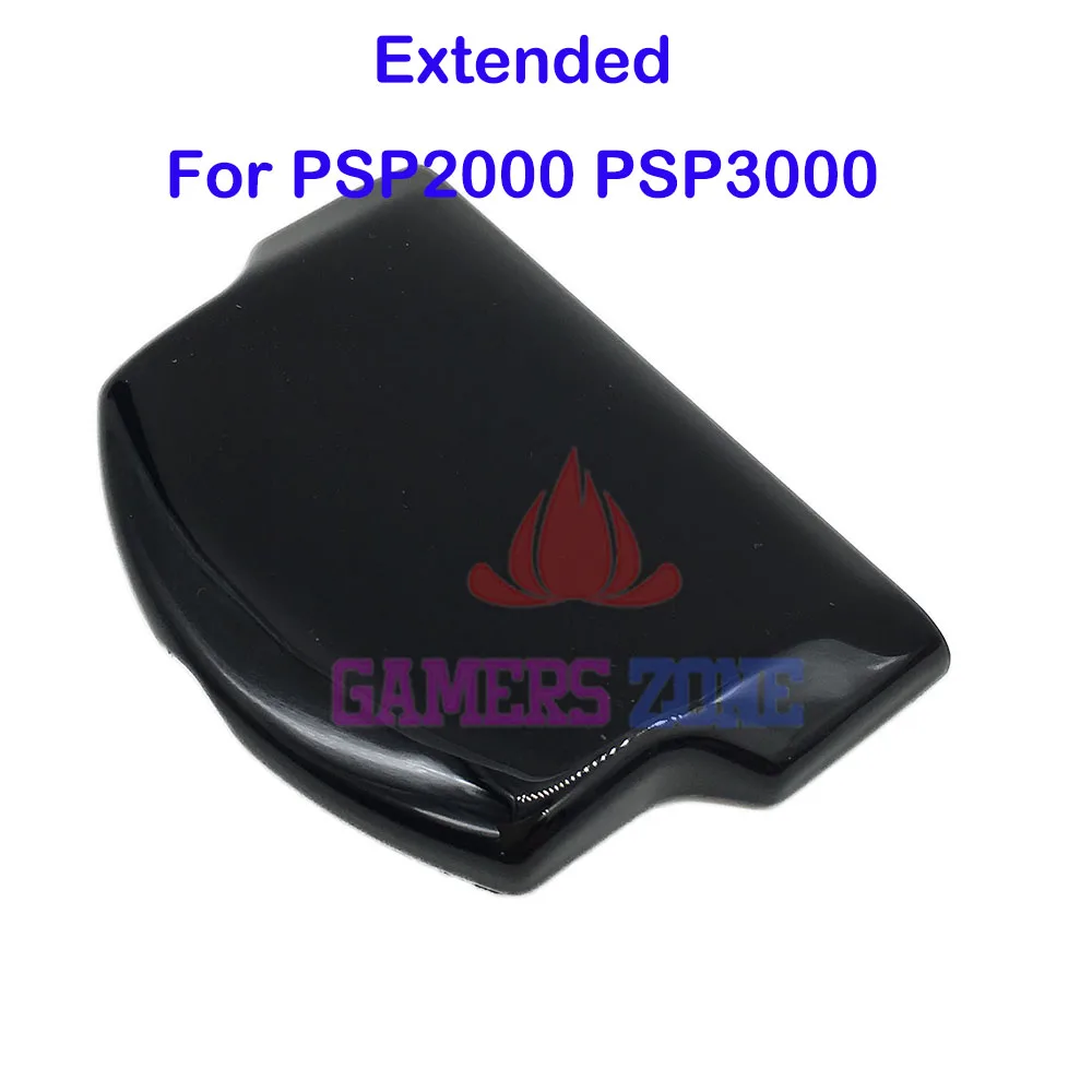 Estendida porta de bateria para Sony PSP, capa traseira fina preto e  branco, 3000, 2000