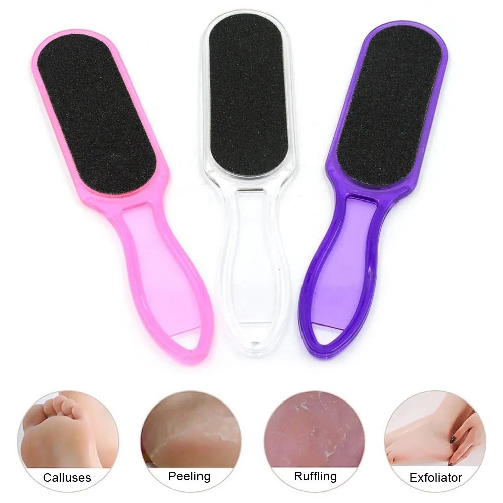 

Newly Emery ABS Foot File Double Sided Pedicure Rasp Dead Hard Skin Callus Remover Exfoliating Random Color Feet Care Tool