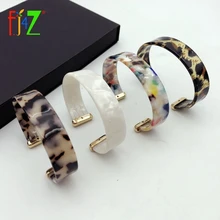 F. J4Z ZA браслет «леопард» Браслеты для женщин Черепаховый Акриловый Браслет Модный минимализм смола браслеты-манжеты панк ювелирные изделия