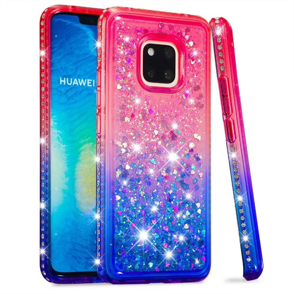 Diamond Glitter Case For Huawei Mate 20 Pro Gradient Bling Sparkle  Quicksand Soft Silicone Case for Huawei Mate 20 Pro Cover (11)