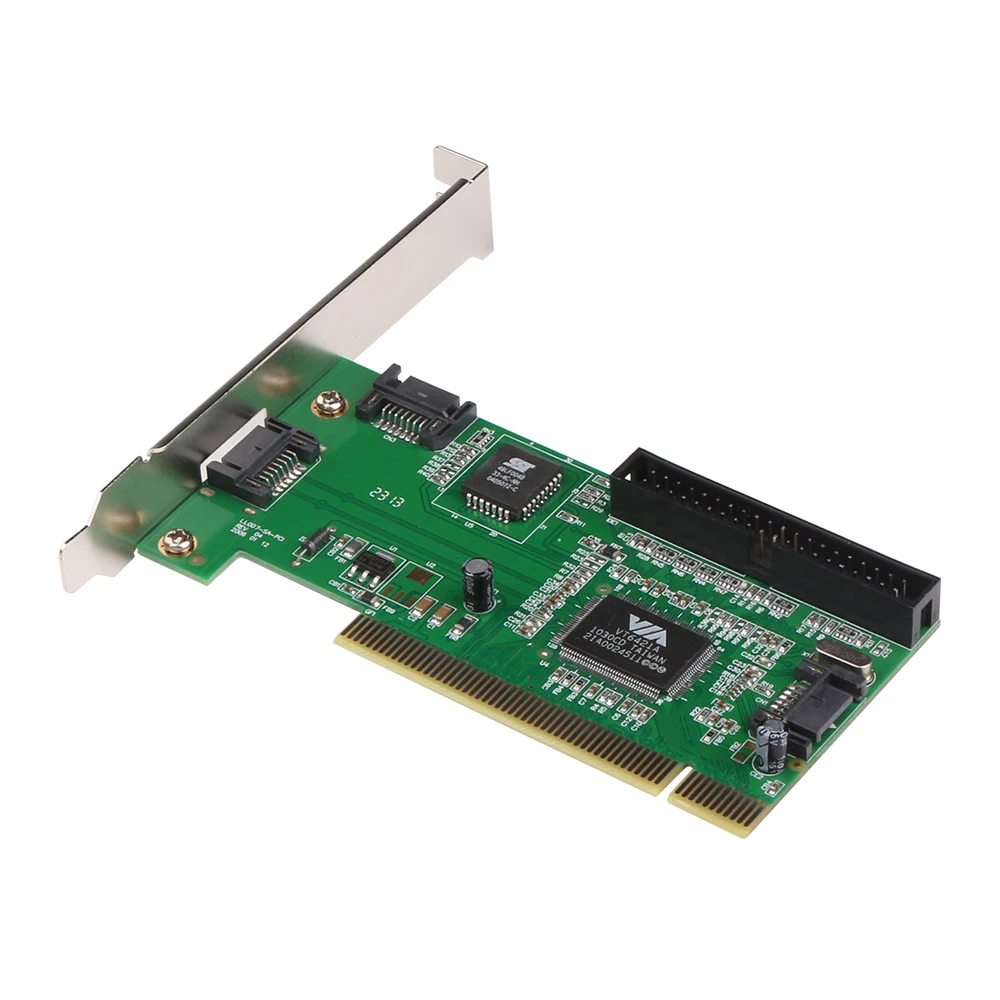 3 puertos SATA + IDE serie HDD ATA tarjeta PCI añadir en adaptador de expansión de tarjeta para ordenador de escritorio