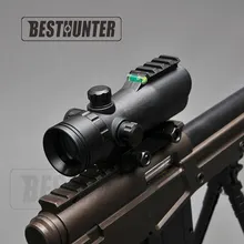 Trijicon рефлекс тактический Охота 1X30 Красная точка зрения область подходит 22mm рейку с уровнем для охоты airsoft винтовки