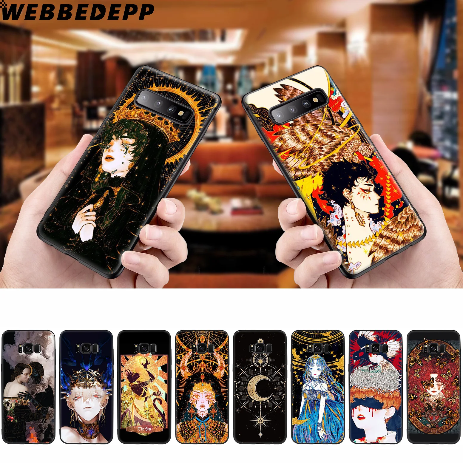 WEBBEDEPP Vintage Plaster Crown Soft Case for Samsung Galaxy S10 S10e S9 S8 Plus S7 S6 Edge &amp J6 2018 Note 10 9 8 |