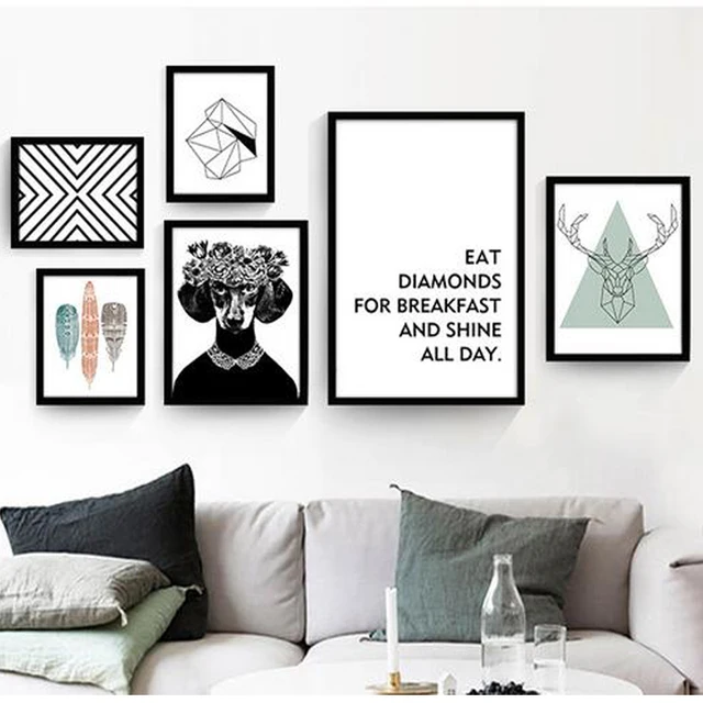 Nordic pittura decorativa moderna soggiorno poster da parete in ... Nordic pittura decorativa moderna soggiorno poster da parete in ...