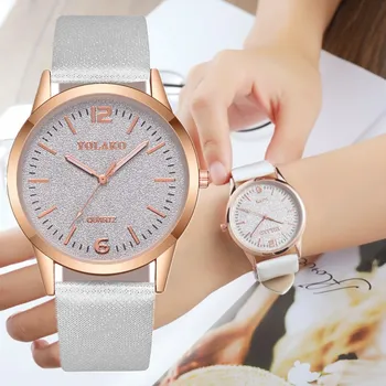 

Zegarek Damski New Fashion Simple Leather Women Watches Ladies Fashion Casual Dress Quartz Watch Female Clock Bayan Kol Saati