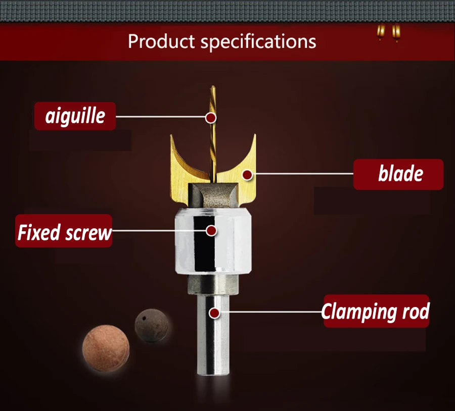 24pcs / set solid carbide Ball knife Woodworking tools Wooden beads drill tool Beads bit 9 size 6/8/10/12/14/15/16/18/20/22/25mm