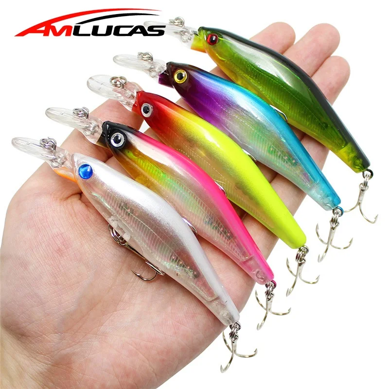 Amlucas 10 см 11 4 г Гольян рыбаловная Приманка Crankbait Leurre искусственная приманка для
