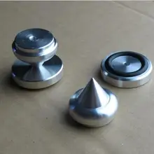 4 шт./компл. Диаметр 25мм серебряные Алюминий ударов ног коврик для ногтей для колонки ЦАП декодирования Amp предусилитель ламповый усилитель(шипы+ колодки набор