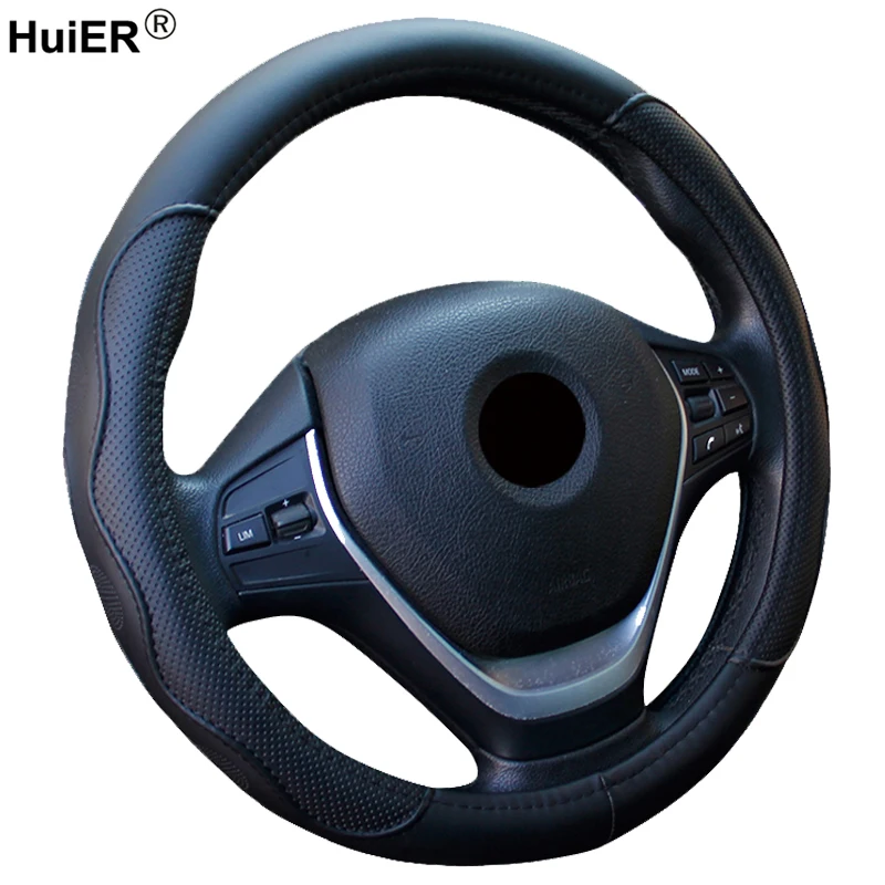 HuiER Auto Car Steering-wheel Cover High Steering Cover 5 Colors Anti-slip For 38CM/15\ HuiER Auto Car Steering-wheel Cover High Steering Cover 5 Colors Anti-slip For 38CM/15\