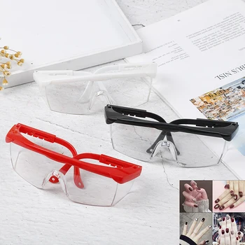 

1Pc Anti UV Glasses for UV Gel Nail Art Black/White Big Frame Manicure Tool Random Color