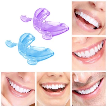 

2Pcs Soft Orthodontic Brace Buck Teeth Retainers Boxing Tooth Protector Dental Mouthpieces Orthodontic Appliance Trainer
